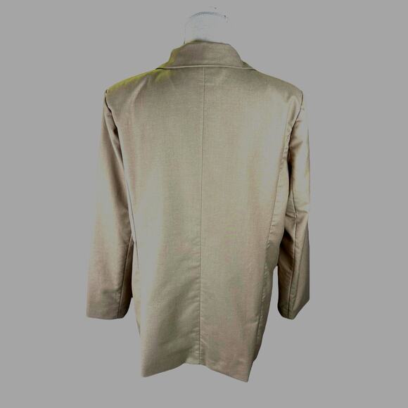 Lioness West Village Blazer Women's XL Tan Office Siren Career Preppy Academia - Picture 7 of 11